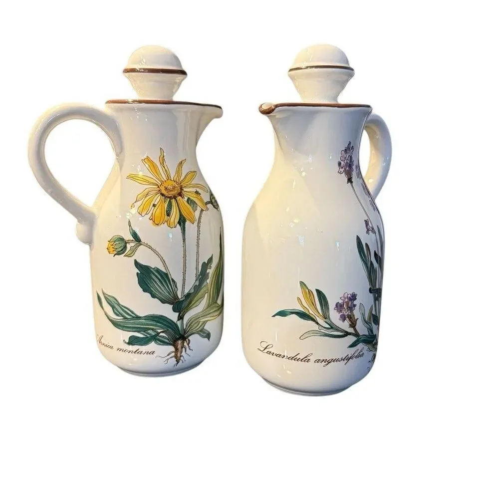 Villeroy & Boch Botanical Oil And Vinegar Carafes Set Of Two
